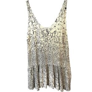 Yanvalou Designs Sleeveless Tunic Top Beach Haitian Artist Ras-Kimy Print SZ S